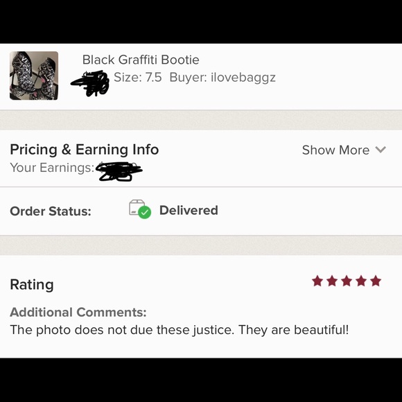 Black Graffiti Bootie - Picture 5 of 5